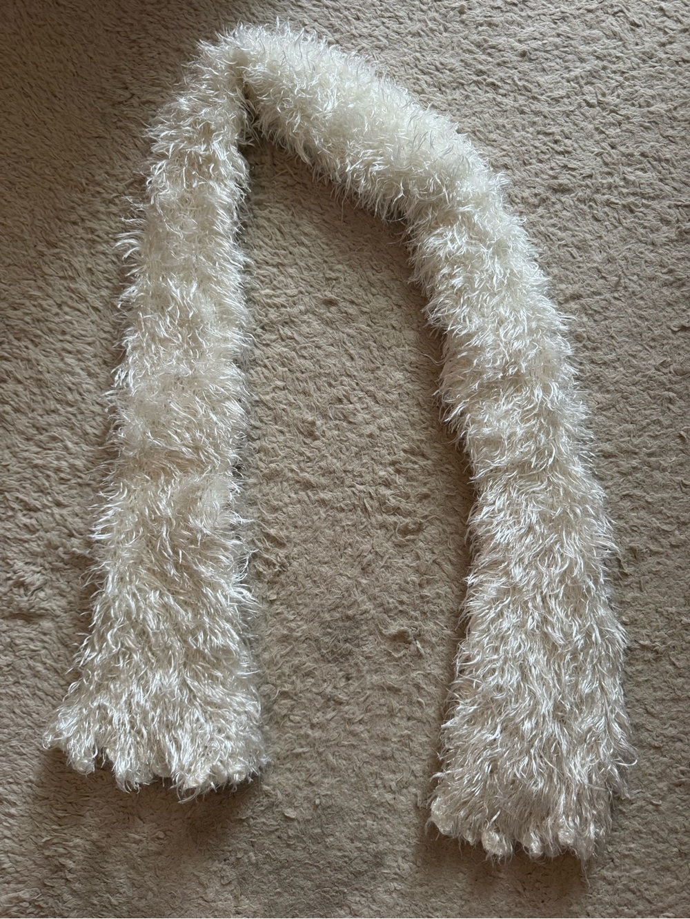 5/$20 Y2K white scarf